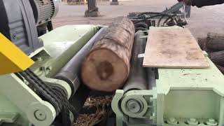 4 feet log debarker machine for plywood Shandong Yuequn machinery [upl. by Avis]