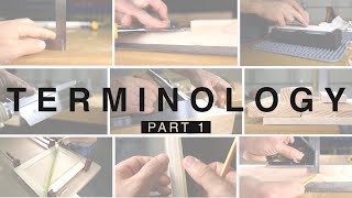 Beginner Woodworking and Carpentry Terminology Part 1 [upl. by Arreip]