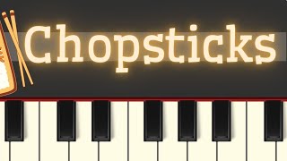 Easy Piano Tutorial Chopsticks [upl. by Willin348]