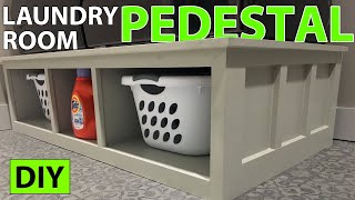 DIY Laundry Room Pedestal [upl. by Ydurt]