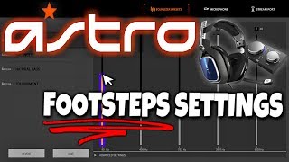 ASTRO A40 TR  Best Settings for Footsteps [upl. by Eki]