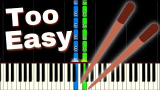 Chopsticks  EASY Piano Tutorial Shorts [upl. by Stickney]