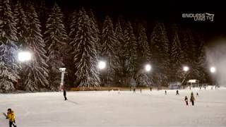 4K LIVE FROM THE SKI SLOPE BRADUL THE NIGHT SNOW IN POIANA BRASOV ROMANIA [upl. by Hoxsie]