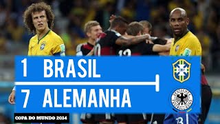 BRASIL 1 X 7 ALEMANHA  MELHORES MOMENTOS   GLOBO HD 720p  COPA DO MUNDO 2014 [upl. by Torie]