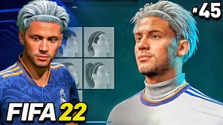 MEU NOVO VISUAL  MODO CARREIRA JOGADOR FIFA 22  Parte 45 [upl. by Aikemal242]