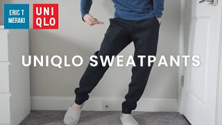 UNIQLO HAUL Mens Sweatpants Review  Ultra Dry Stretch  Info amp Fit [upl. by Odnalro]