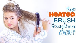 😱 BEST HEATED HAIR BRUSH STRAIGHTENER EVER  Milabu [upl. by Garnet]