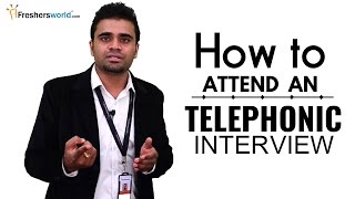 HOW TO ATTEND A TELEPHONIC INTERVIEW FOR FRESHERS  INTERVIEW TIPS [upl. by Nuawad]