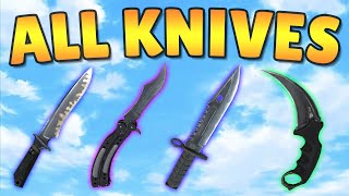 All Knives  Animations  CSGO [upl. by Ellatsirhc543]