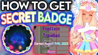 HOW TO GET A SECRET RARE BADGE IN CAMPUS 3 🤫 NOBODY KNEW ABOUT THIS ROBLOX Royale High Update [upl. by Neenwahs]