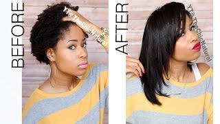 How To Straightening My Natural Hair [upl. by Nerraw]