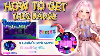 EASY HOW TO GET THE DUNGEON QUEST BADGE in ROYALE 🏰 HIGH  ROBLOX [upl. by Marion]