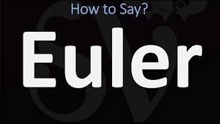 How to Pronounce Euler CORRECTLY [upl. by Yrtneg301]