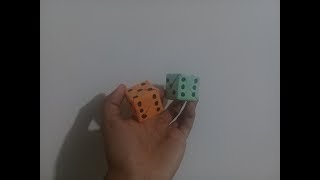 Como hacer un Dado en papel ORIGAMI [upl. by Ddat460]