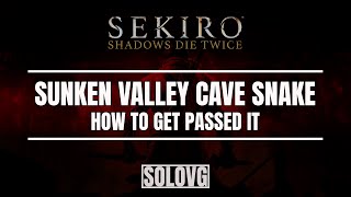 SEKIRO How to Get Past the Cave Snake Make the Monkey Dance Dried Serpent Viscera Location [upl. by Ylrebmik]