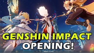 Genshin Impact Opening Cutscene English [upl. by Neyugn]