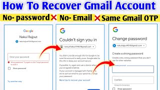 How to recover gmail account 2 step verification problem  gmail ka password bhul jane par kya kare [upl. by Aiekal]