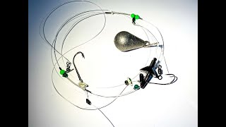 Two Hook Clipped Down Distance Casting Sea Fishing Rig  Construction amp Rig Building Tips [upl. by Soinski509]