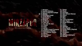 Mirzapur  Jukebox  Original Background Music  Pankaj Tripathi  Ali Fazal  The Complete Album [upl. by Aiym]