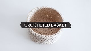 DIY Crocheted Basket [upl. by Youngran]