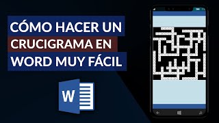 Cómo CREAR o HACER un CRUCIGRAMA en Word en Pocos Minutos [upl. by Einatsed]