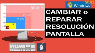 Reparar problemas con la resolución de pantalla en Windows [upl. by Zetta]