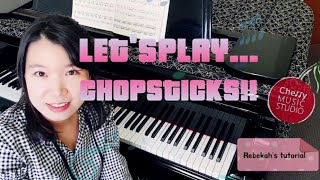 Chopsticks  Piano Tutorial ♡ [upl. by Danielson]