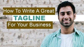 How to write a great tagline [upl. by Aterg]