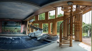 Abandoned Mega Mansion  Indoor Waterslide Home Theater amp more [upl. by Sert]