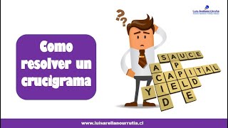 Como resolver un crucigrama [upl. by Ditter]