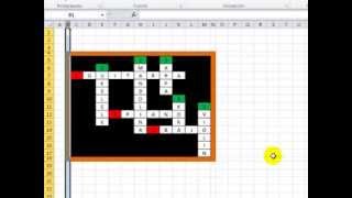 CRUCIGRAMA EN EXCEL [upl. by Hailahk]