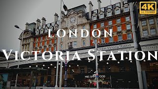 London Victoria Station Walk Through England 4K [upl. by Etnoled]