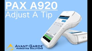 PAX A920 How To Adjust A Tip [upl. by Naelopan765]