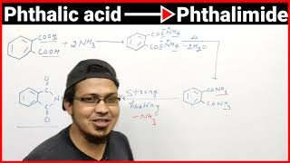 phthalic acid to phthalimide phthalic acid se phthalimideथैलिक एसिड से थैलिमाइडOrganicreaction [upl. by Hattie]