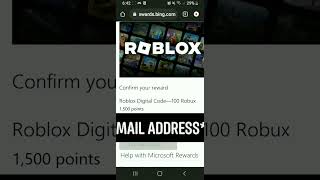 How to to redeem a robux code from Microsoft Rewards [upl. by Diahann]