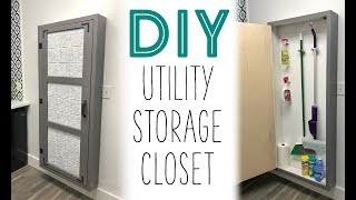 DIY Utility Storage Closet [upl. by Kendre]