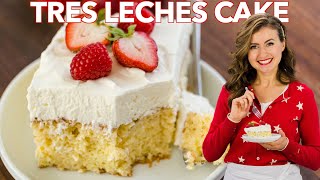 Easy Tres Leches Cake Recipe  Three Milk Cake [upl. by Ru]