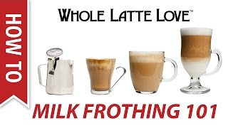 Milk Frothing for Beginners [upl. by Aneelas]