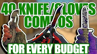 40 KNIFEGLOVES COMBOS FOR EVERY BUDGET ★ CSGO Showcase [upl. by Yroc834]