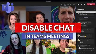 How to disable chat in Microsoft Teams meetings [upl. by Atalante]