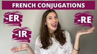 HOW TO CONJUGATE REGULAR FRENCH VERBS IN THE PRESENT TENSE  Conjugate the Present Tense in French [upl. by Bartholomeo249]