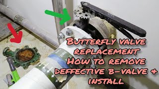 butterfly valve repair how to remove amp install [upl. by Anaya]