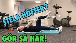 5 Enkla Övningar För Stela Höfter [upl. by Nahseez]