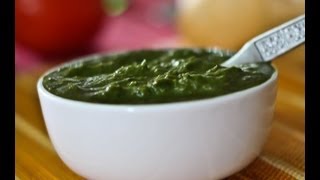 Green Chutney  Coriander and Mint Green Chutney  Chutney Recipes by Archanas Kitchen [upl. by Eselahs]