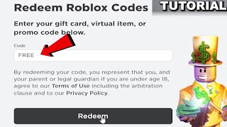 How to Redeem ROBUX codes Step by Step [upl. by Pearl]