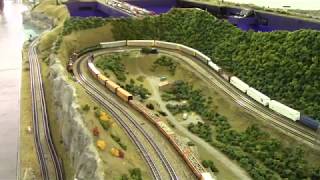 Liberty National Z Scale Model Train Layout Mable MN 2017 [upl. by Rotceh]