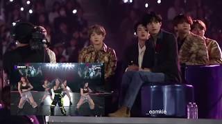 HD BTS Reaction to Mamamoo at MAMA 2019 Full [upl. by Cyndie]