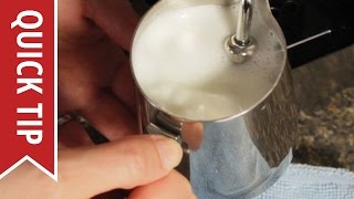 How to AutoFroth Milk for Lattes [upl. by Yelrebma]