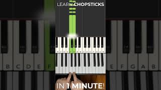 How to play Chopsticks on Piano in Under 1 Minute [upl. by Tanberg]