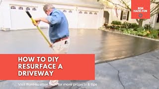 How to DIY Resurface a Driveway [upl. by Vaientina]